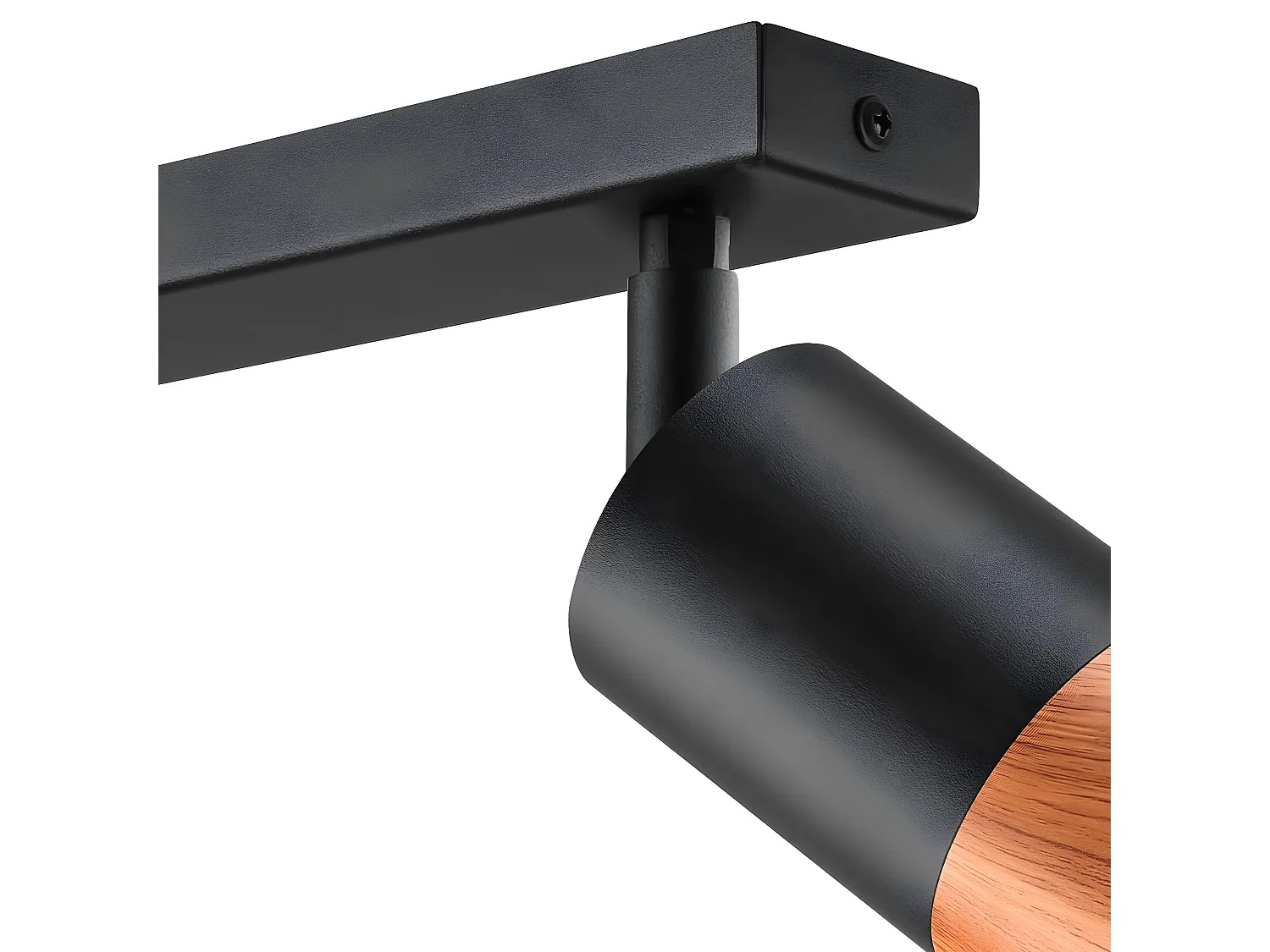 Plafonnier Aurora, Noir, 19x8x19 cm, Seven Design