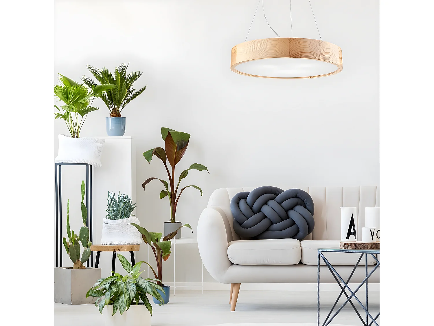 Suspension Eveline 6, Marron, 47x47x8 cm, Seven Design