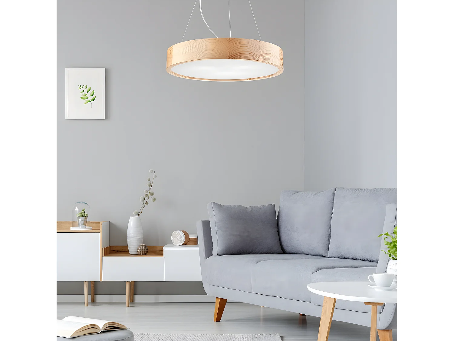 Suspension Eveline 6, Marron, 47x47x8 cm, Seven Design