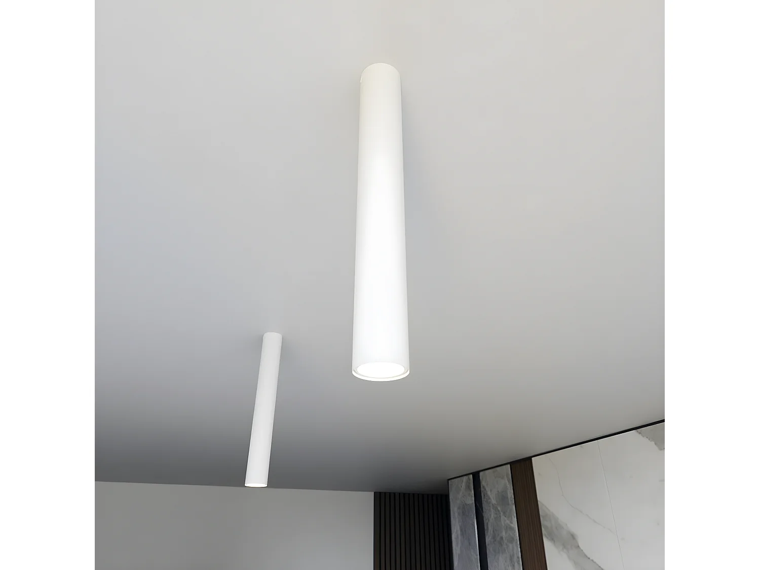 Spot Tecno, Wit, 6x45x6 cm, Seven Design