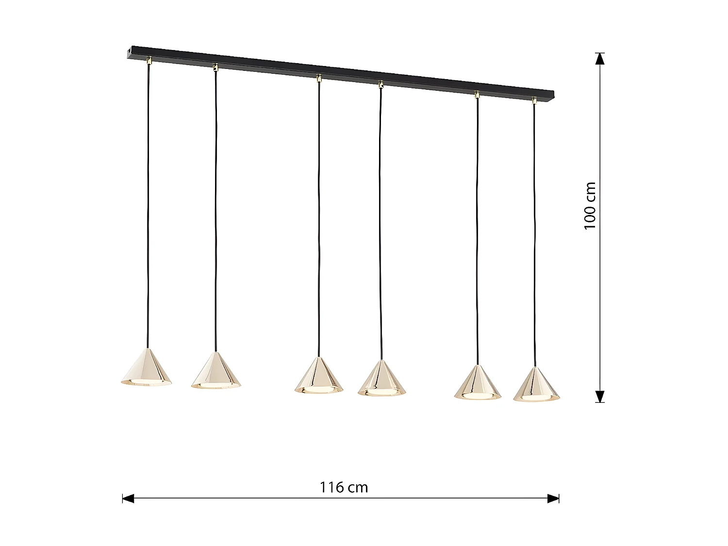 Candeeiro de Teto Vivian, Branco, 35x35x13 cm, EPIKASA