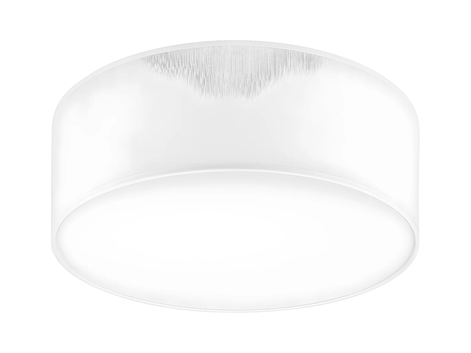 Plafonnier Vivian, Blanc, 35x35x13 cm, EPIKASA