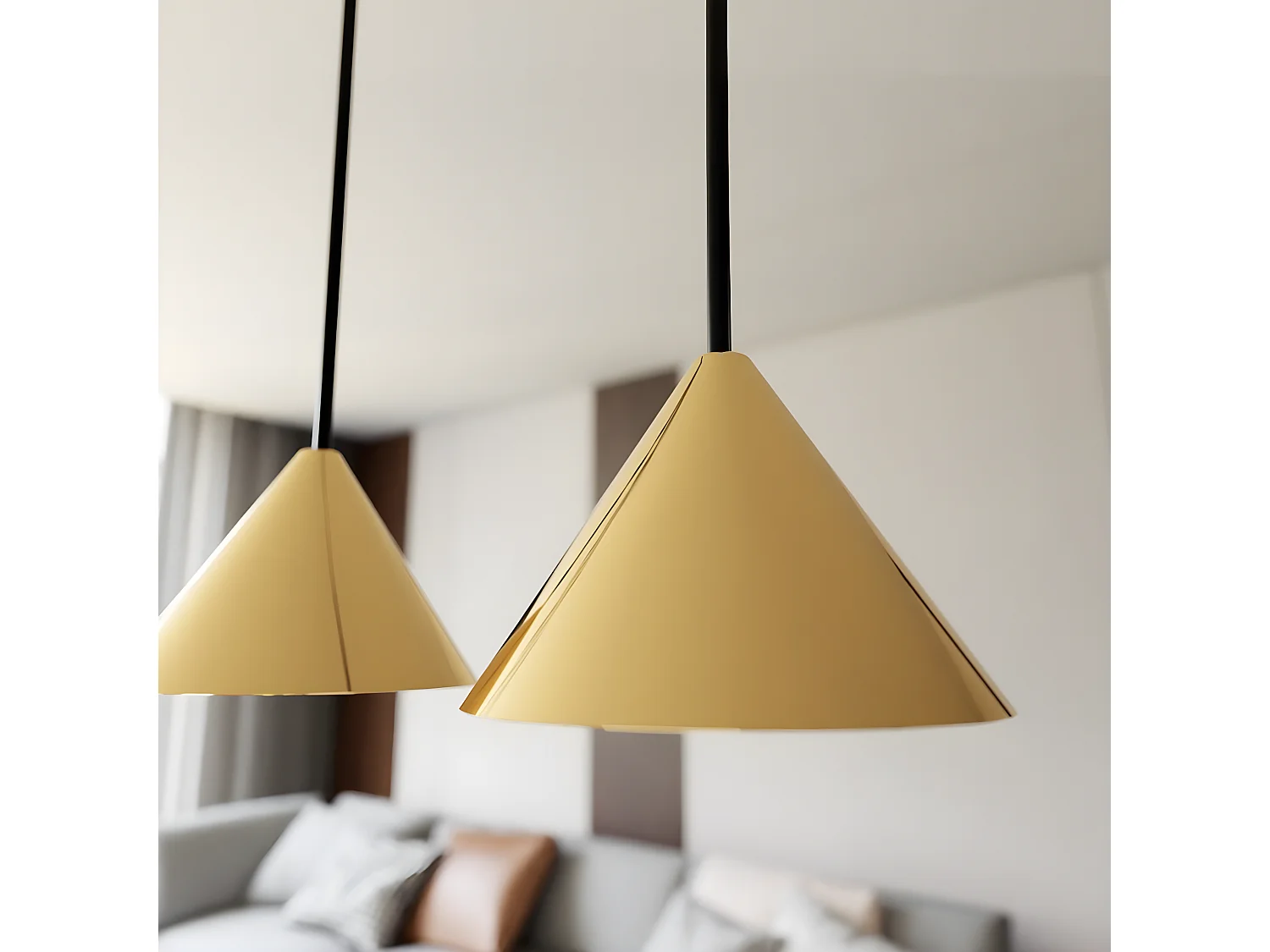 Candeeiro de Teto Vivian, Branco, 35x35x13 cm, Seven Design