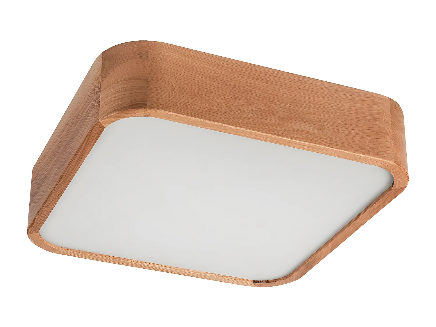 Plafonnier Gaspar, Marron, 35x35x8 cm, Seven Design