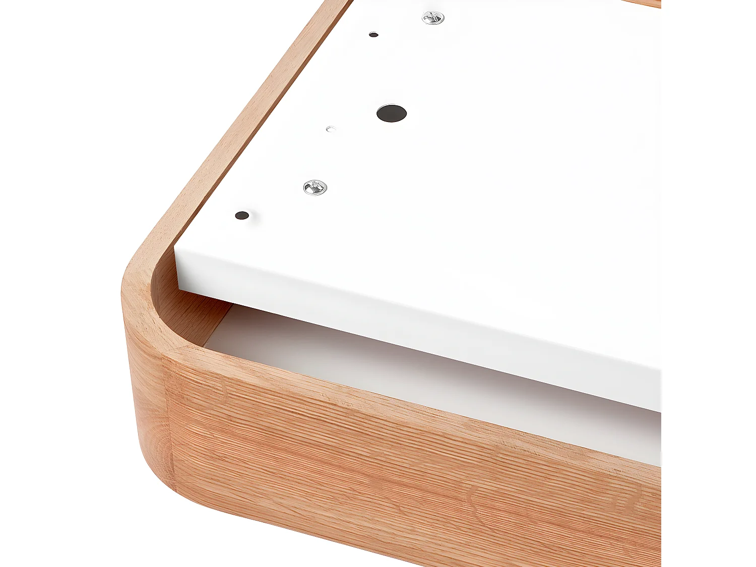 Plafonnier Gaspar, Marron, 35x35x8 cm, Seven Design