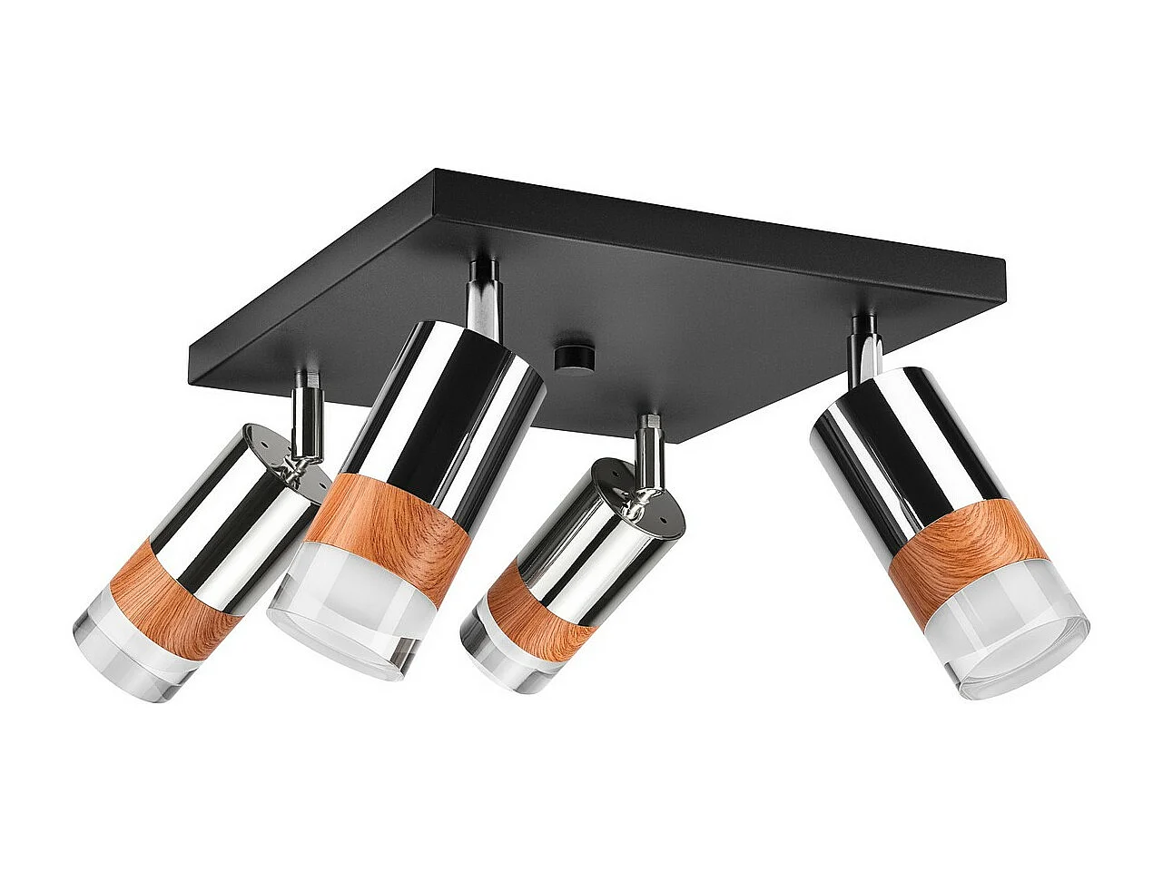 Plafonnier Aurora, Argent, 28x28x19 cm, Seven Design