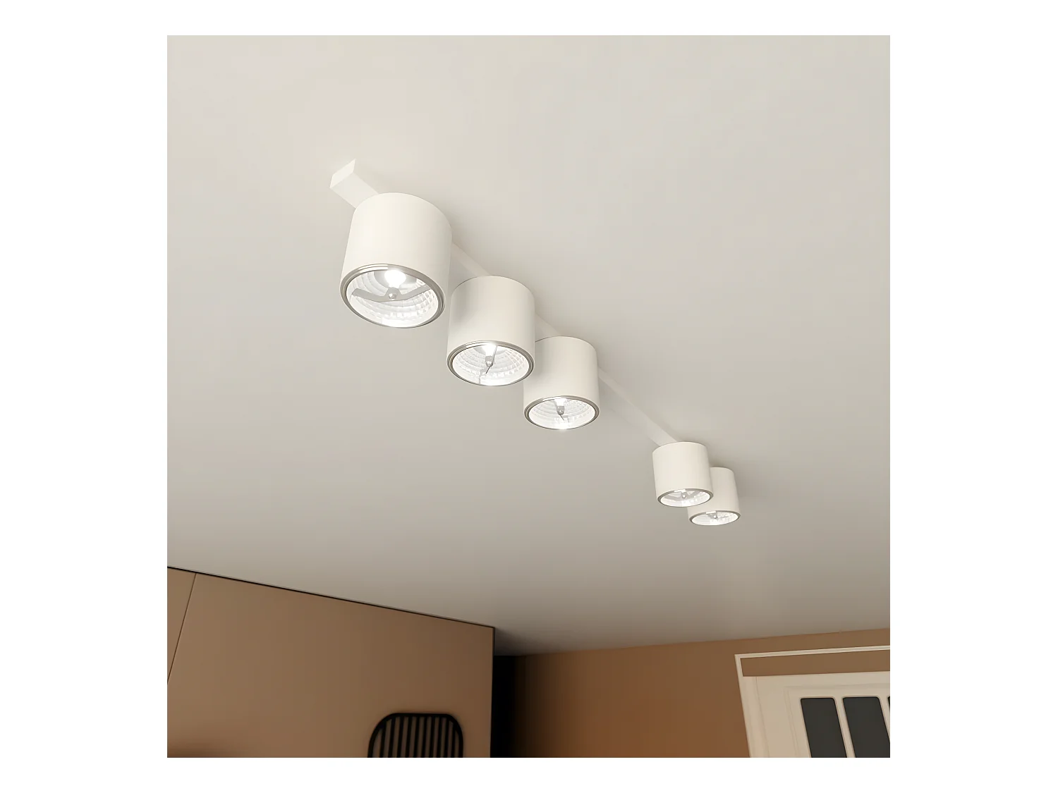 Plafondlamp Nano, Wit, 116x11,5x11,5 cm, Epikasa