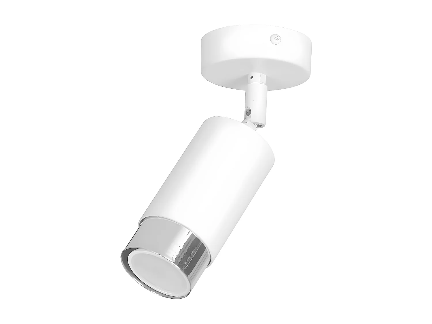 Faretto Hiro, Bianco, 8x19x8 cm, Seven Design