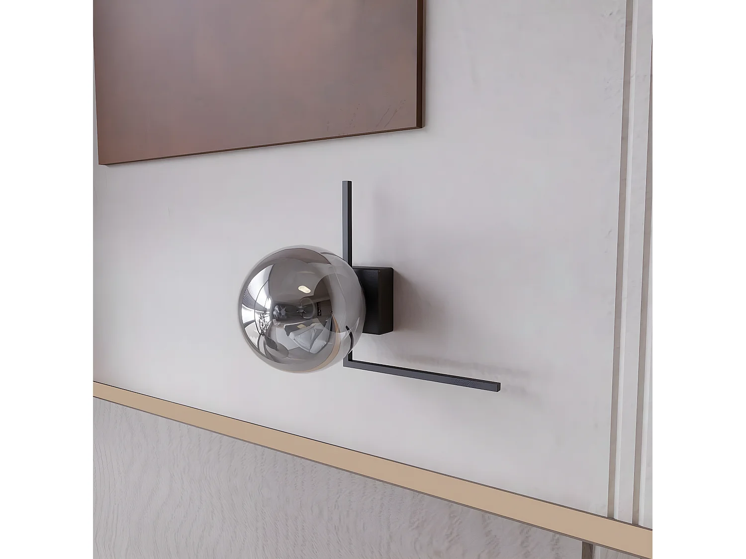 Plafondlamp Imago, Zwart, 22,5x21x18 cm, Seven Design