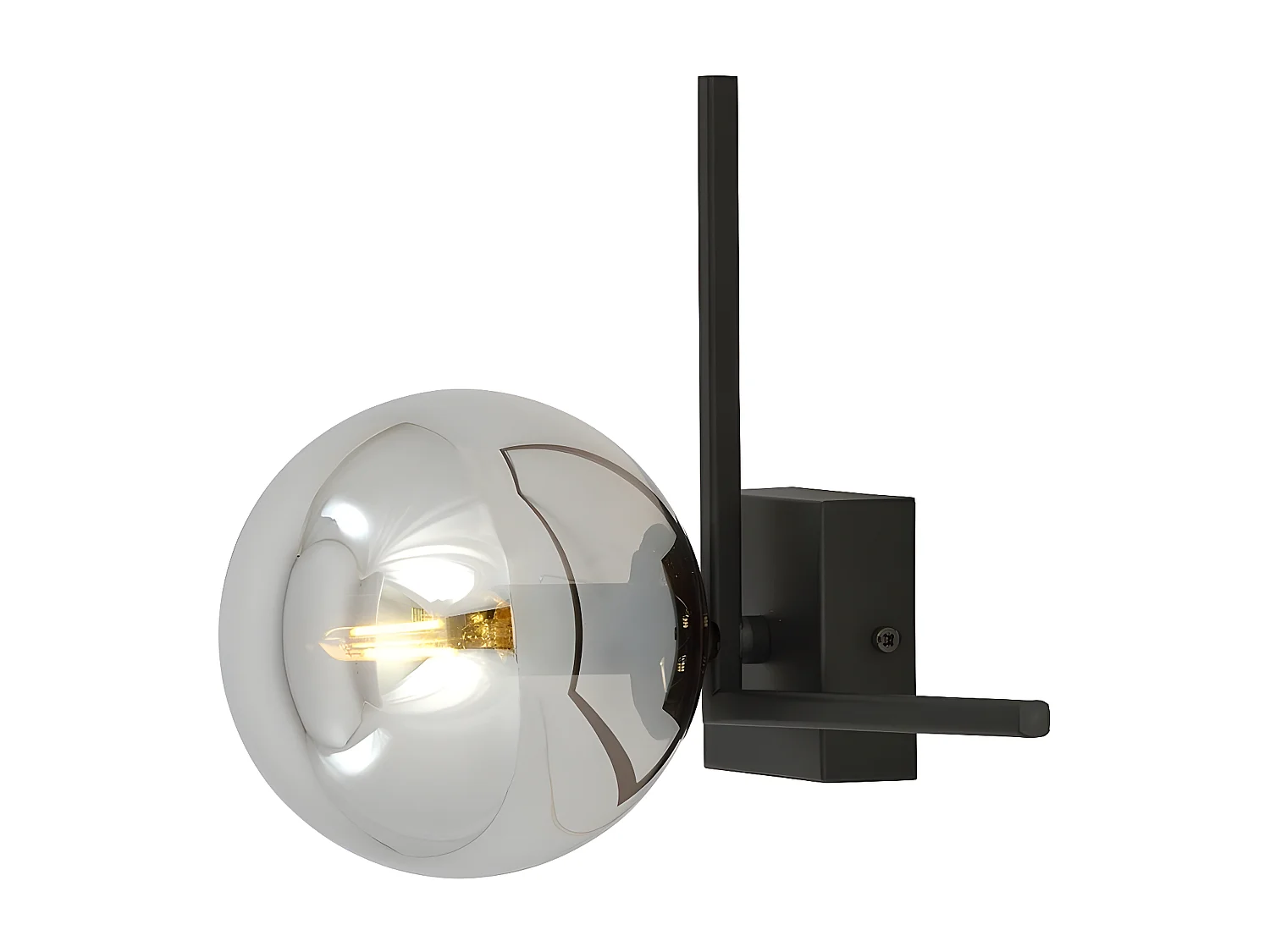 Plafondlamp Imago, Zwart, 22,5x21x18 cm, Seven Design