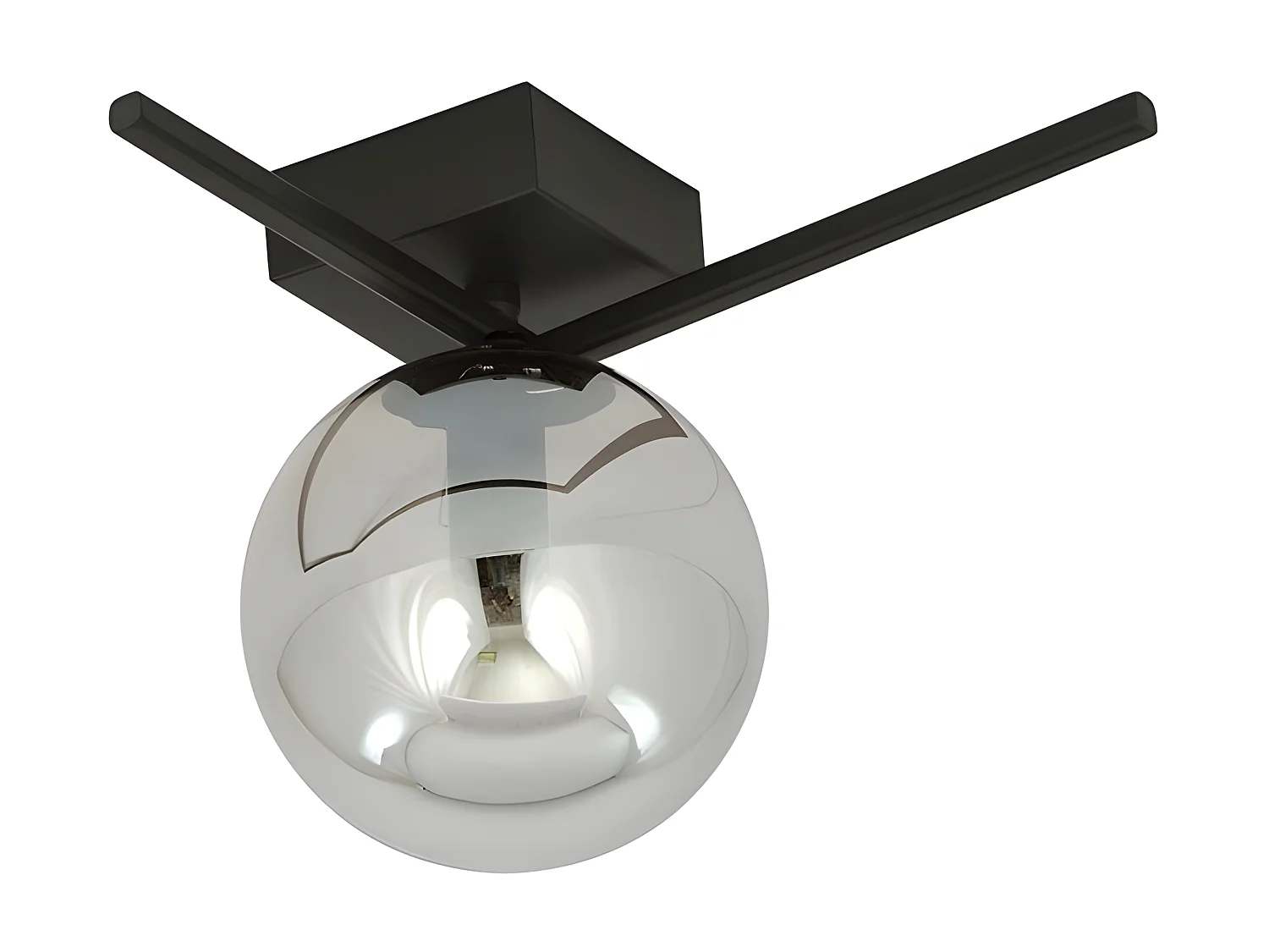 Plafondlamp Imago, Zwart, 22,5x21x18 cm, Seven Design