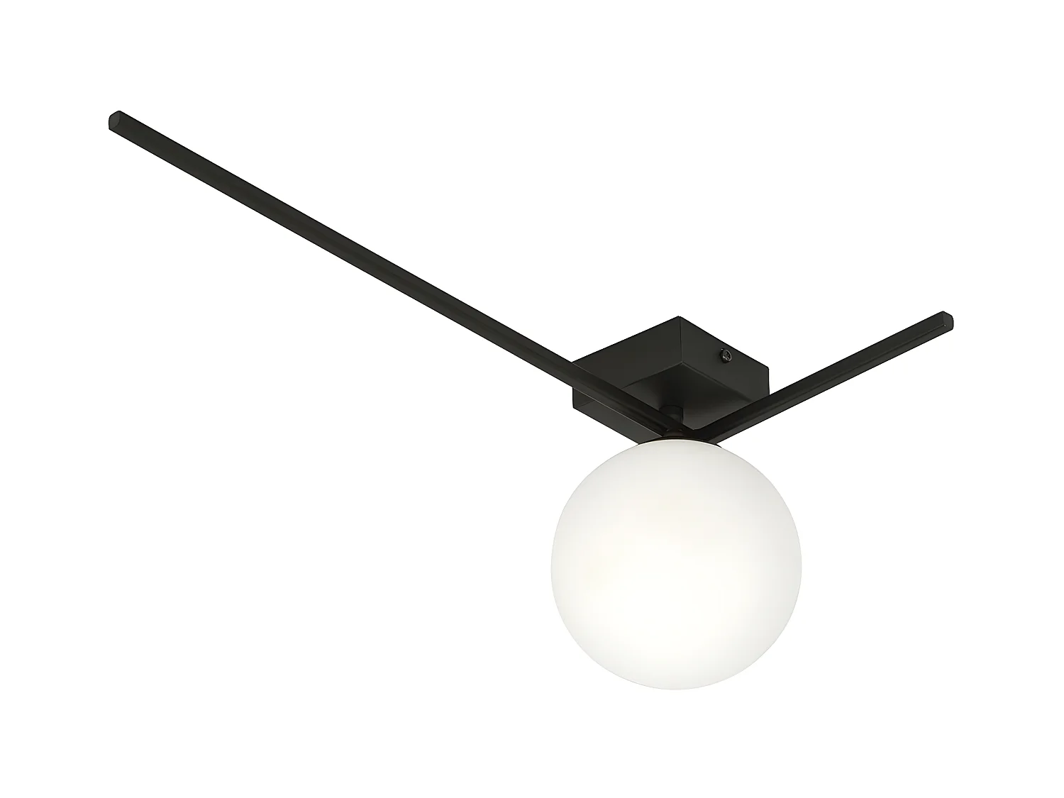 Plafonnier Imago, Noir, 50x21x18 cm, EPIKASA