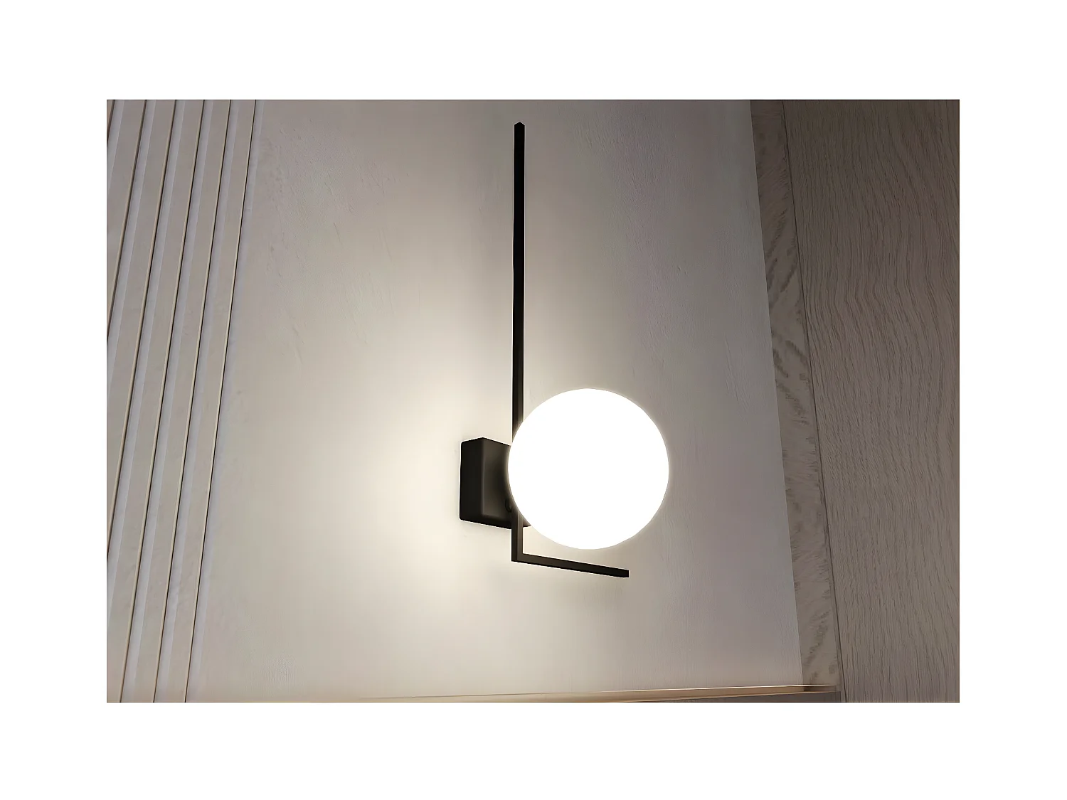 Plafonnier Imago, Noir, 50x21x18 cm, EPIKASA