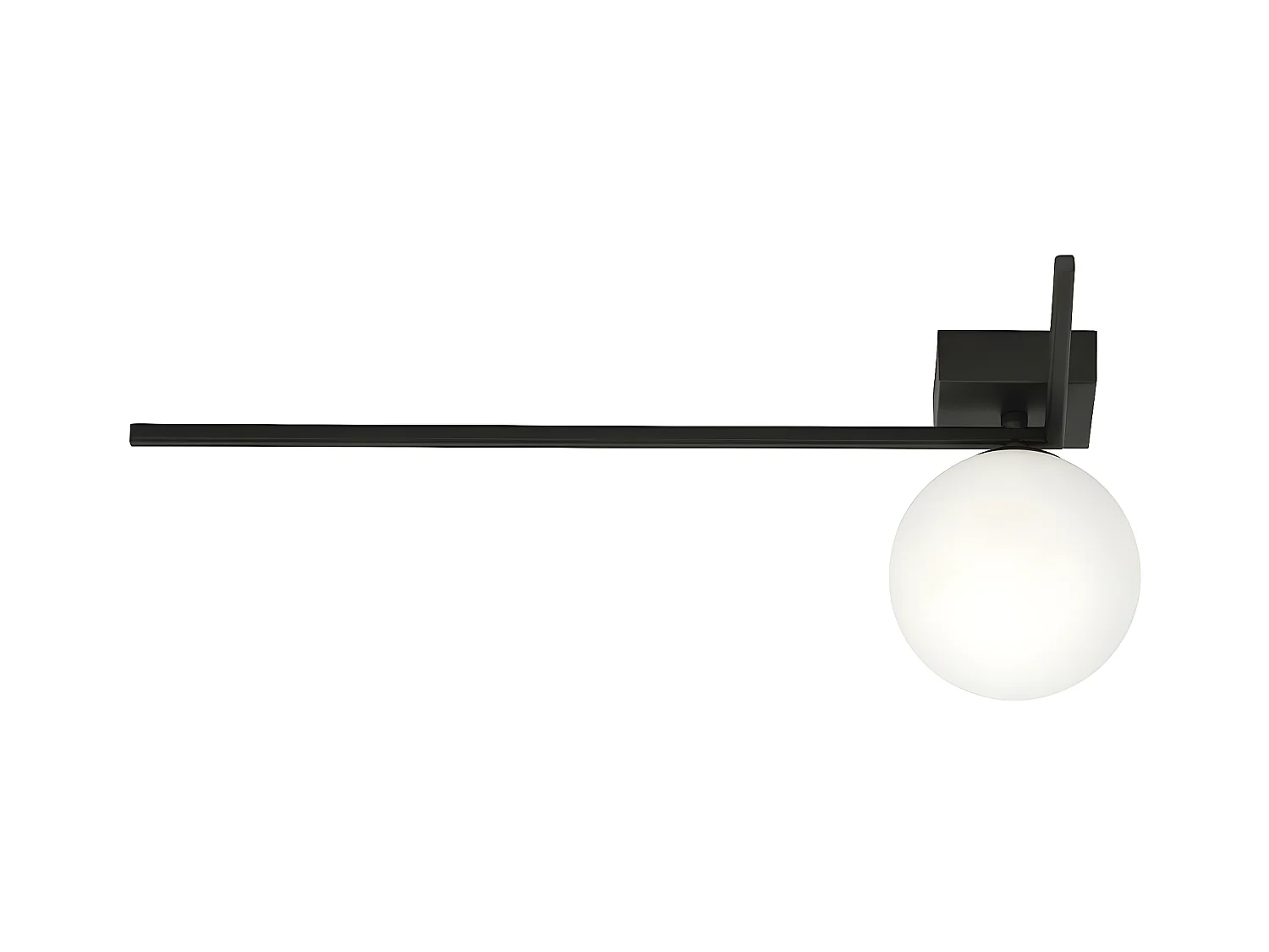Plafonnier Imago, Noir, 50x21x18 cm, EPIKASA
