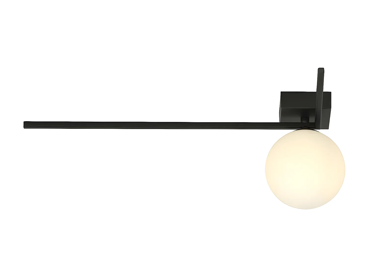 Plafondlamp Imago 5, Zwart, 50x21x18 cm, Seven Design