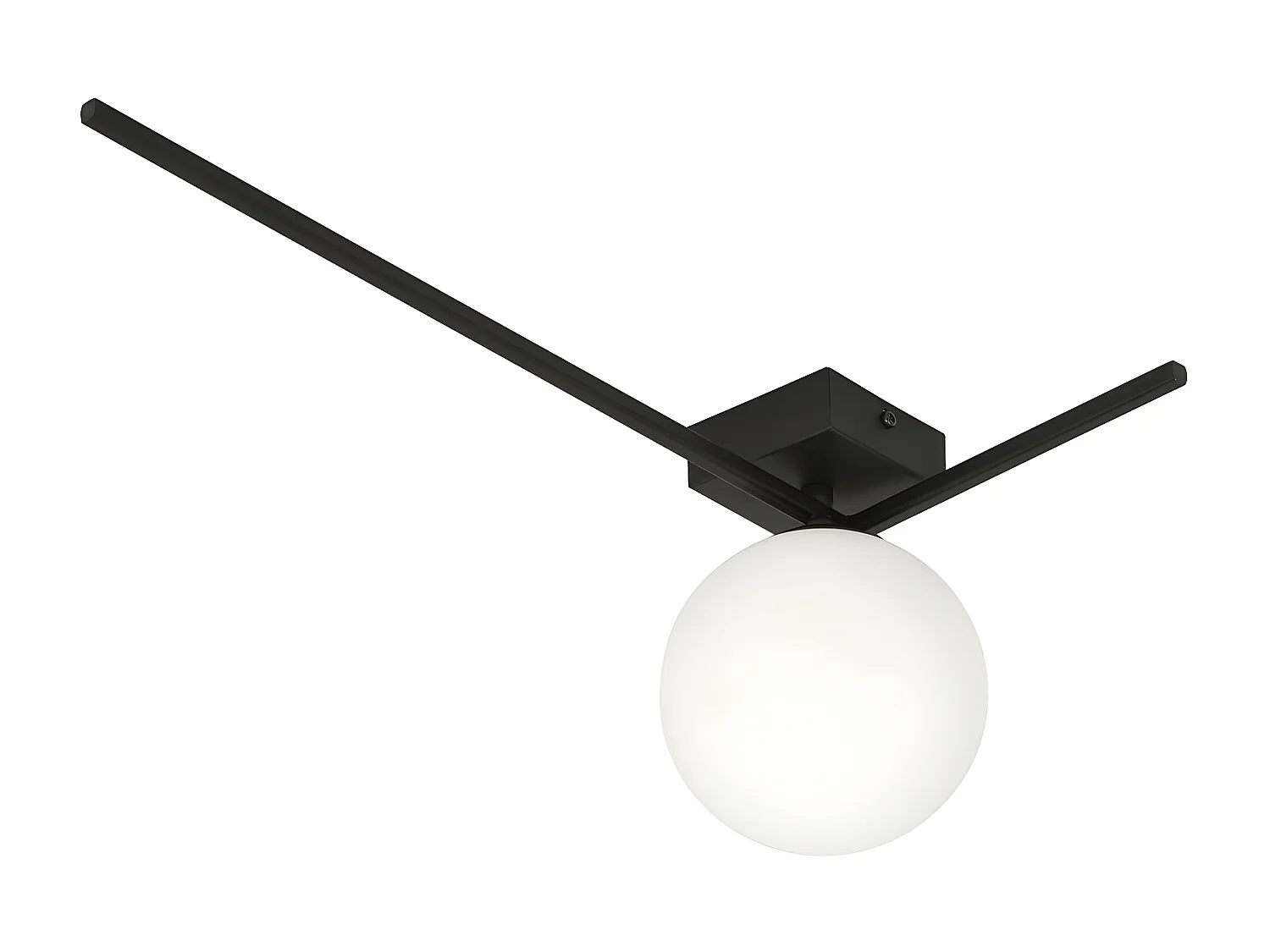 Plafondlamp Imago 5, Zwart, 50x21x18 cm, Seven Design