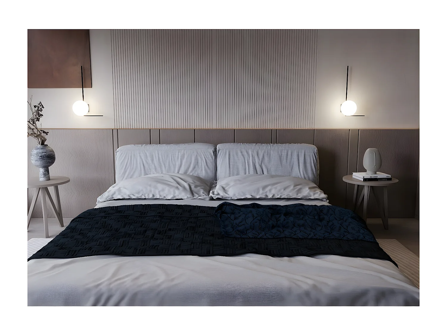 Plafondlamp Imago 5, Zwart, 50x21x18 cm, Seven Design