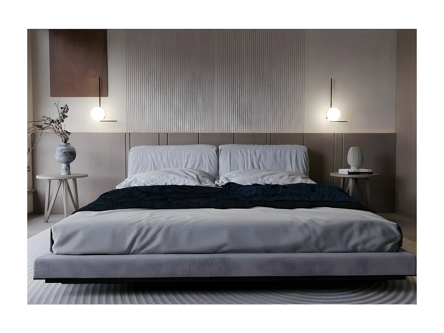 Plafondlamp Imago 5, Zwart, 50x21x18 cm, Seven Design