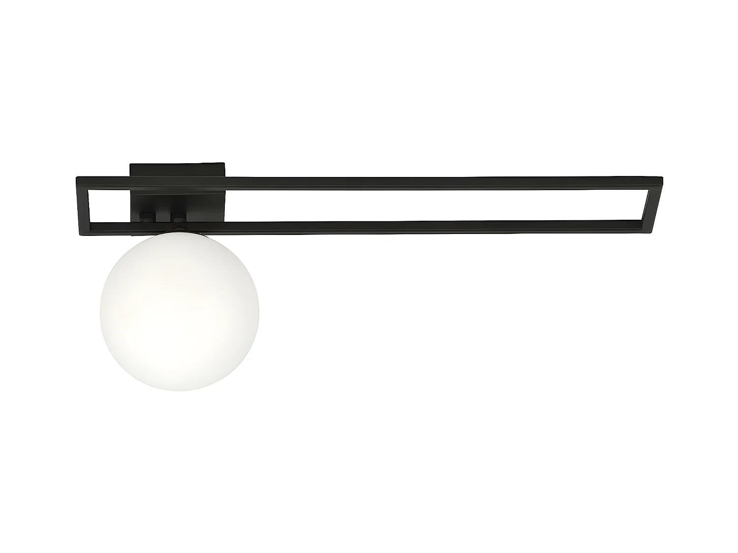 Plafonnier Imago, Noir, 50x21x18 cm, EPIKASA