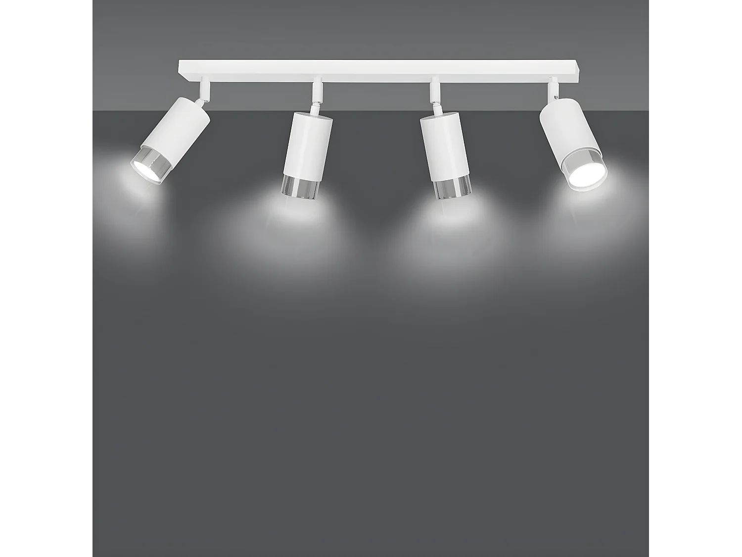 Candeeiro de Teto Hiro, Branco, 60x19x6 cm, EPIKASA