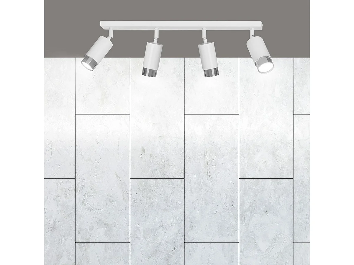 Candeeiro de Teto Hiro, Branco, 60x19x6 cm, EPIKASA