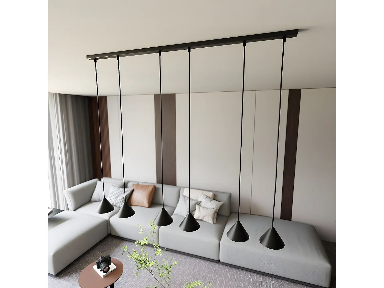 Plafondlamp Vivian, Wit, 45x45x13 cm, Seven Design