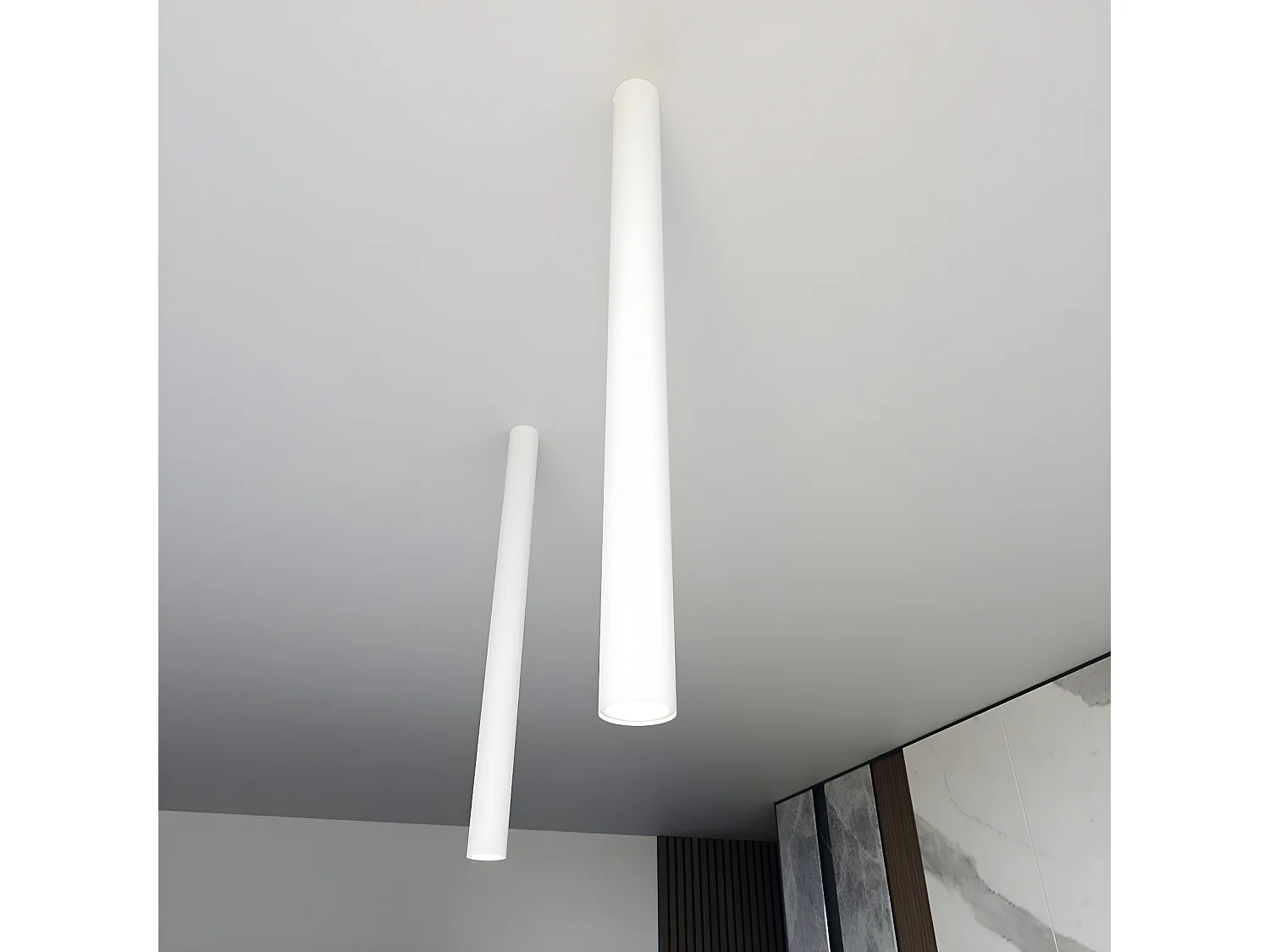 Spot d'Intérieur Tecno, Blanc, 6x80x6 cm, Seven Design