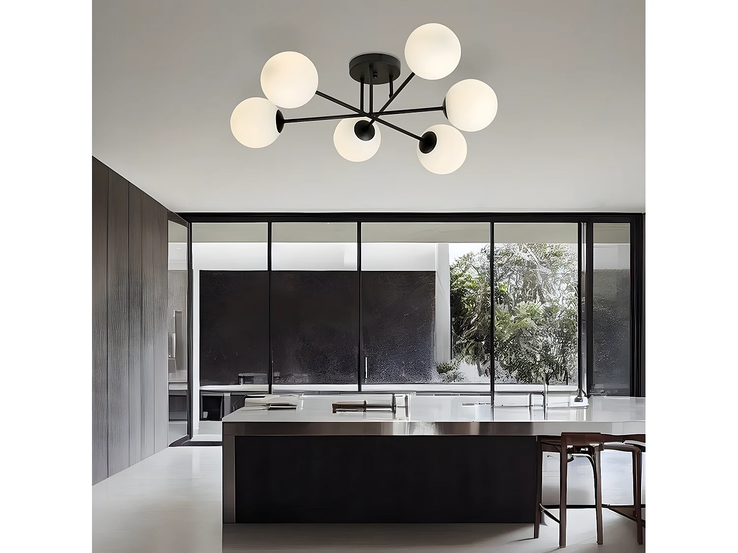 Spot d'Intérieur Tecno, Blanc, 6x80x6 cm, Seven Design