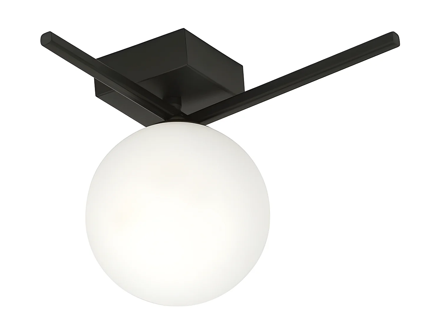 Plafondlamp Imago, Zwart, 23x21x18 cm, EPIKASA