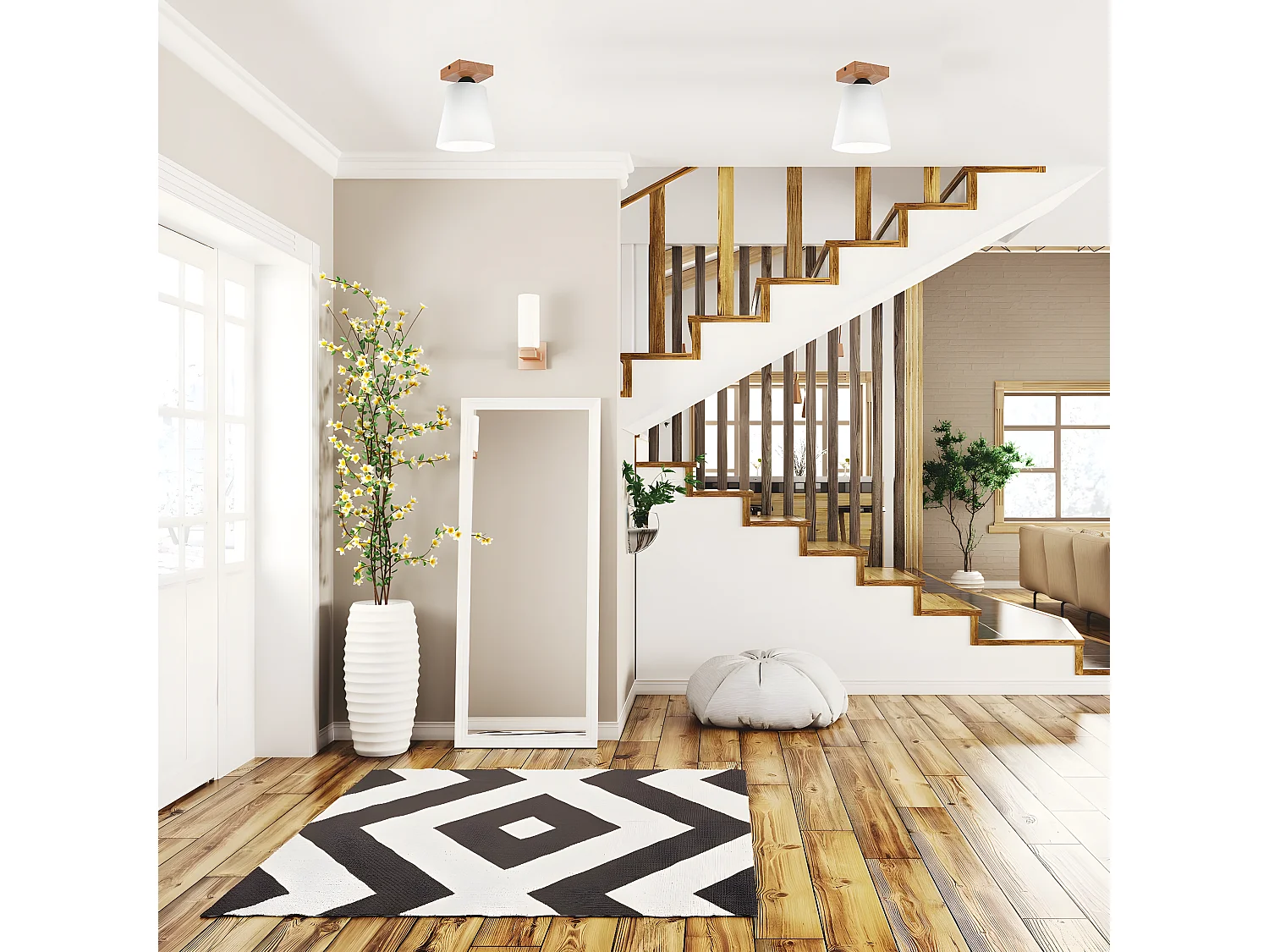 Lampa Punktowa Lula, Biały, 21x15x15 cm, Seven Design