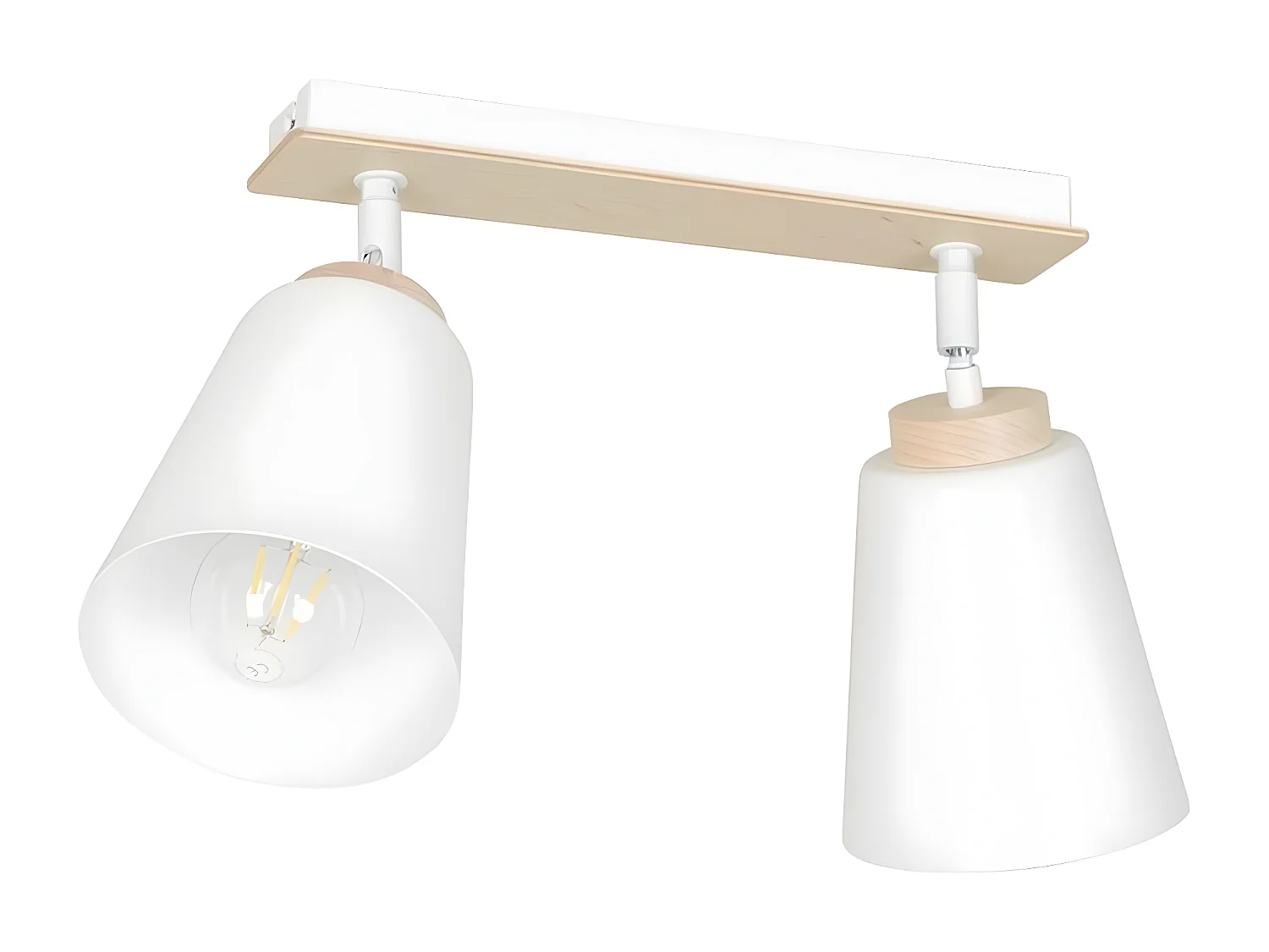 Candeeiro de Teto Atlas, Branco, 55x30x15 cm, Seven Design