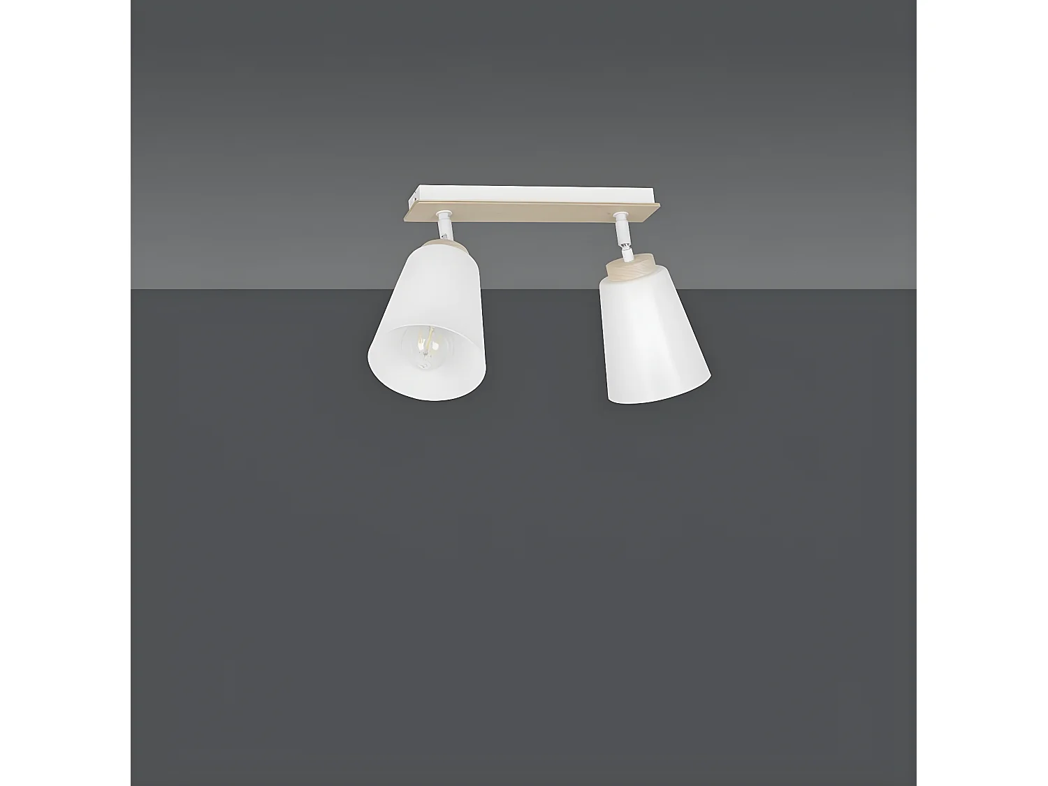 Candeeiro de Teto Atlas, Branco, 55x30x15 cm, Seven Design