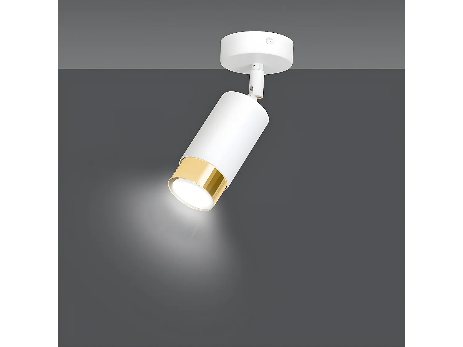 Candeeiro Hiro, Branco, 8x19x8 cm, EPIKASA