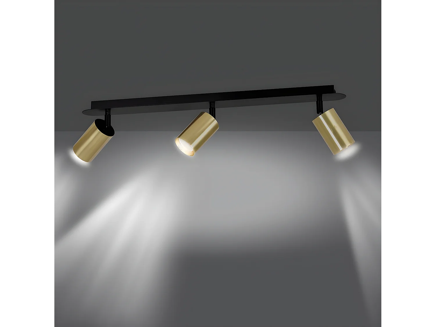 Lampada a Soffitto Zen, Nero, 72x18x6 cm, Seven Design