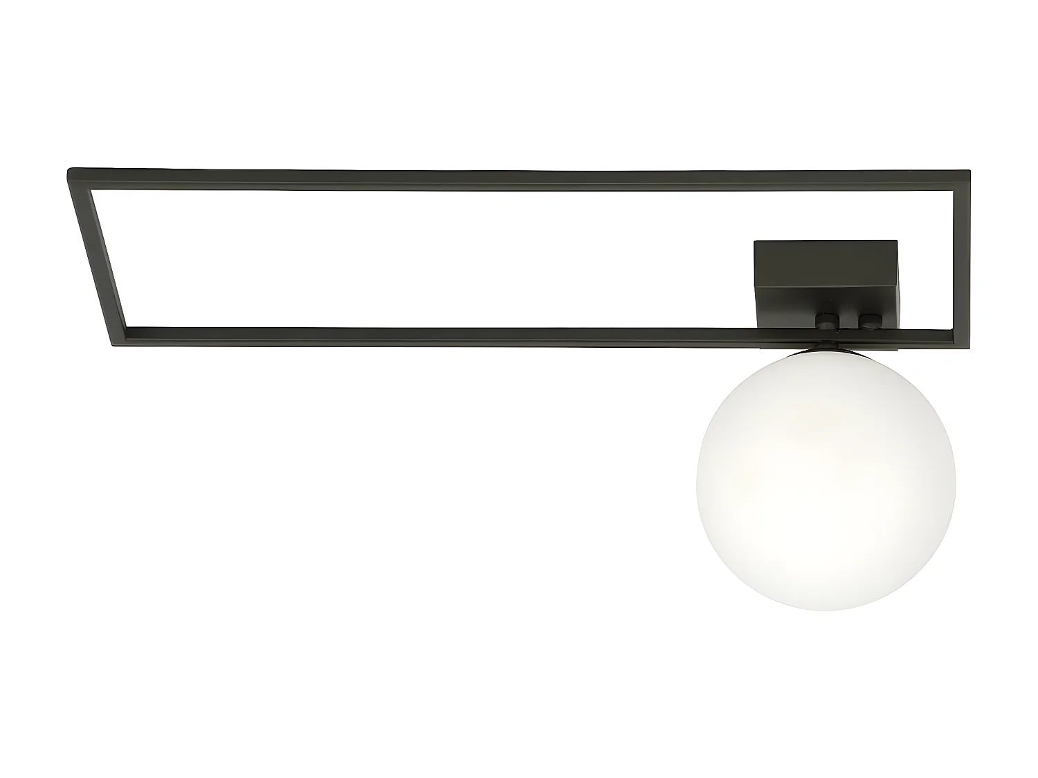 Plafonnier Imago, Noir, 50x21x18 cm, Seven Design