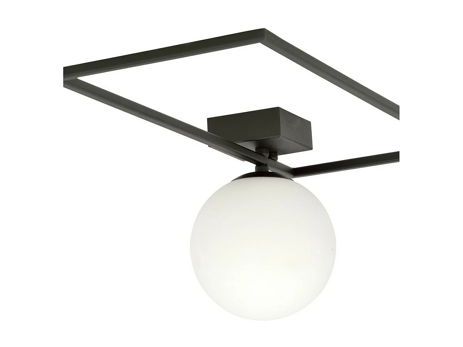 Plafonnier Imago, Noir, 50x21x18 cm, Seven Design