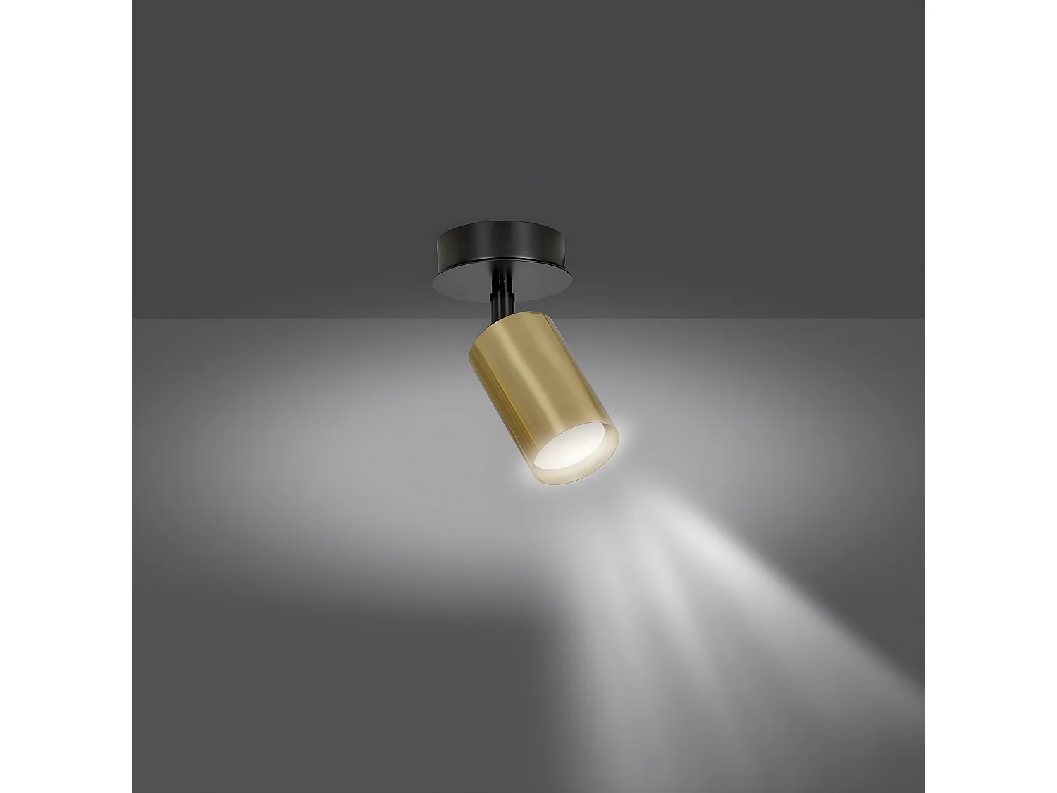 Faretto Zen, Nero, 8x18x8 cm, Seven Design