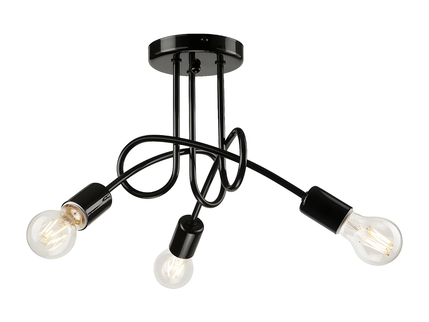 Lampa Wisząca Camilla, Czarny, 36x36x30 cm, Seven Design