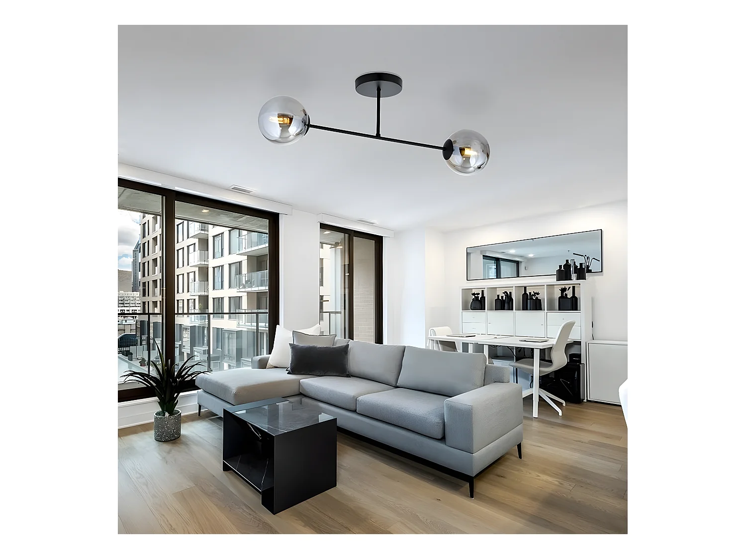 Spot d'Intérieur Tecno, Blanc, 6x30x6 cm, Seven Design