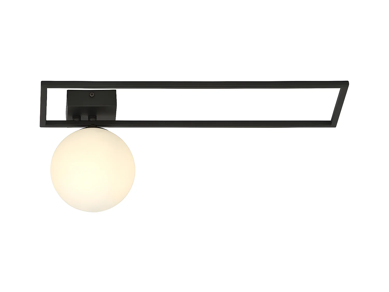Plafondlamp Imago, Zwart, 50x21x18 cm, EPIKASA