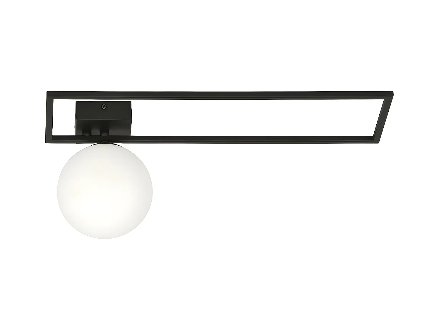 Plafonnier Imago, Noir, 50x21x18 cm, EPIKASA