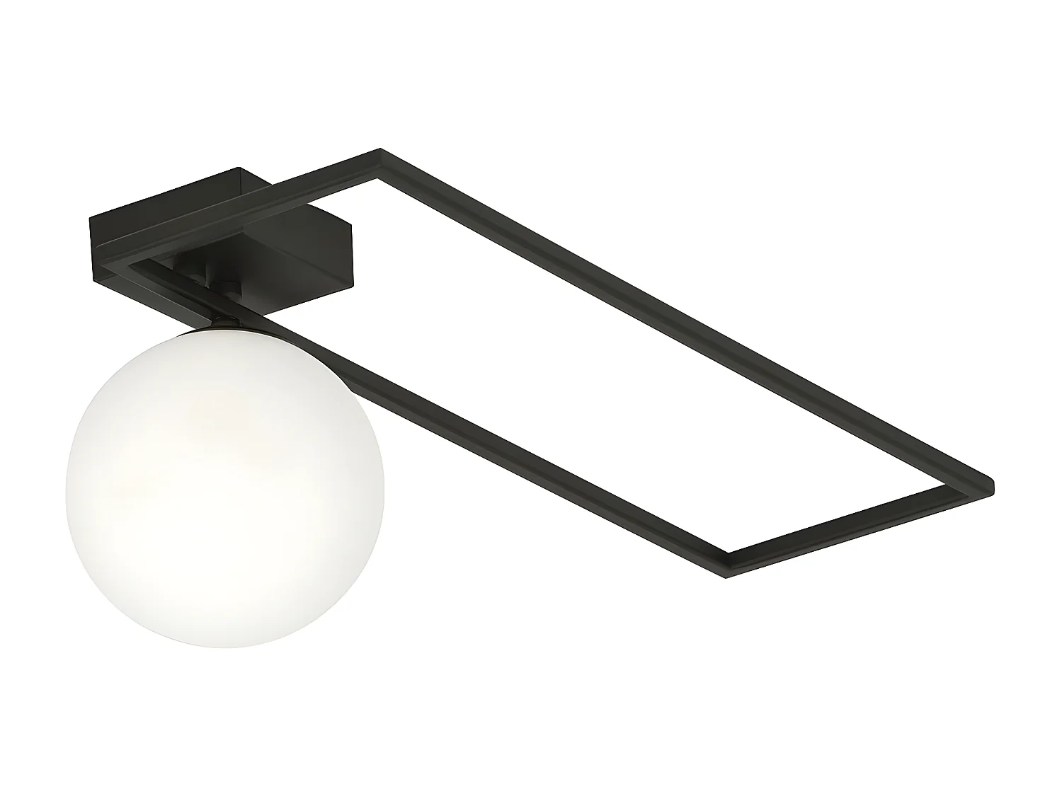 Lámpara de Techo Imago 1, Negro, 50x21x18 cm, Seven Design