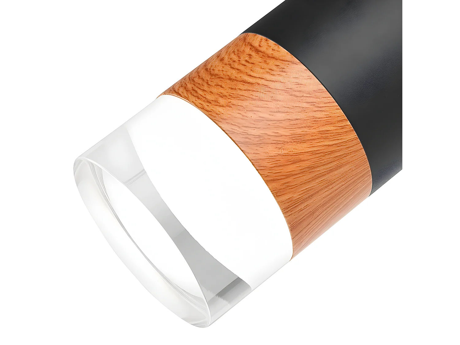 Plafondlamp Aurora, Zwart, 81x19x19 cm, Seven Design