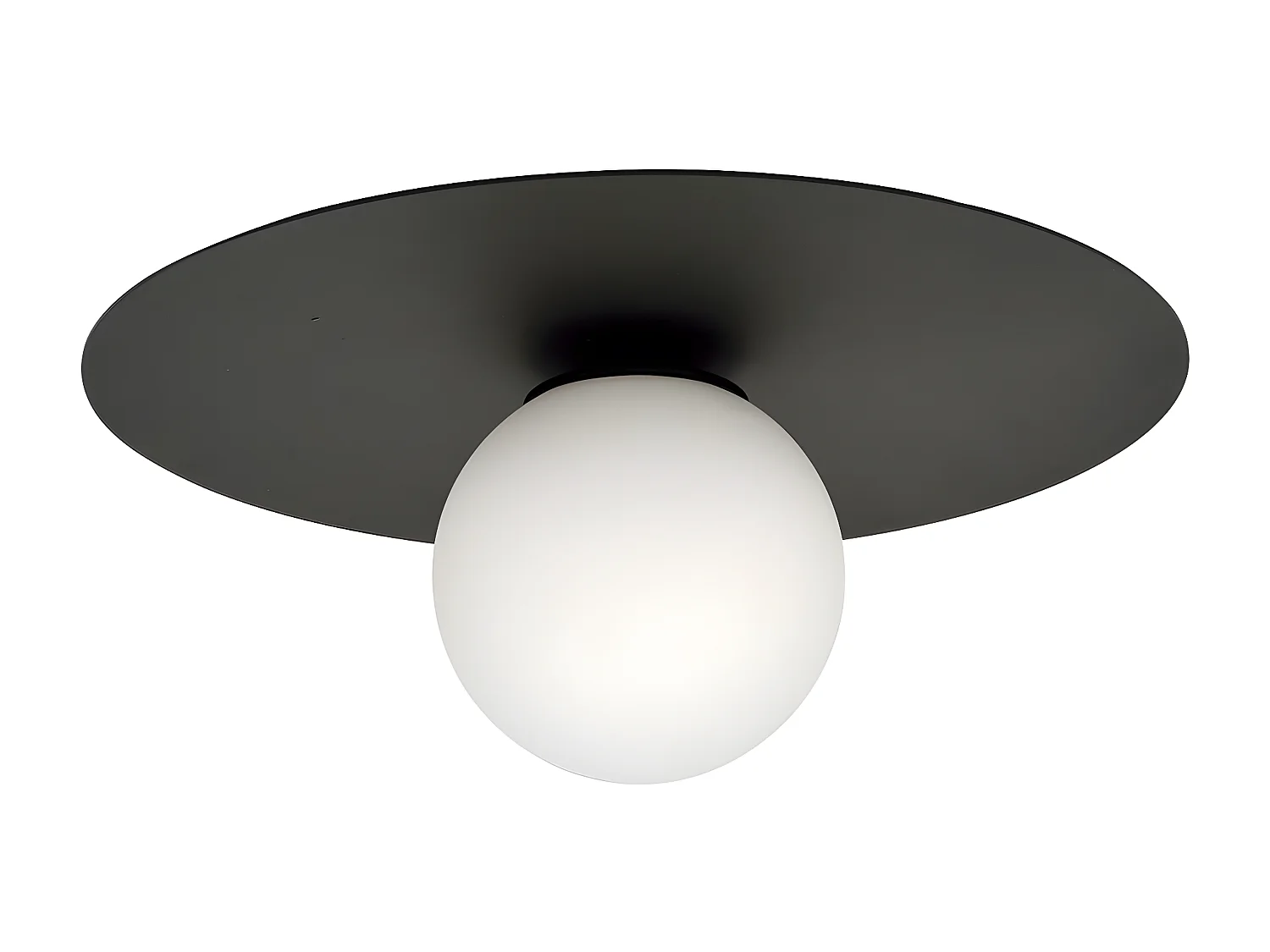 Plafonnier Solar, Noir, 43x19x43 cm, Seven Design
