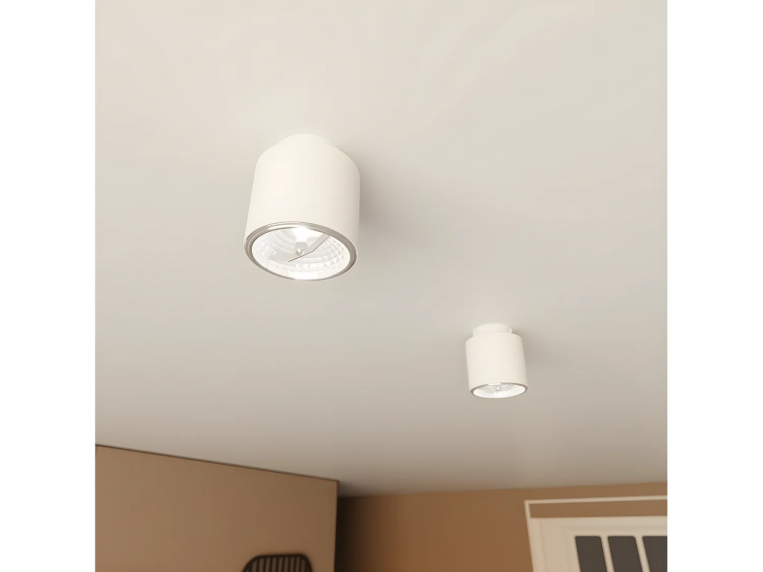 Spot Nano, Wit, 11,5x12x11,5 cm, Seven Design