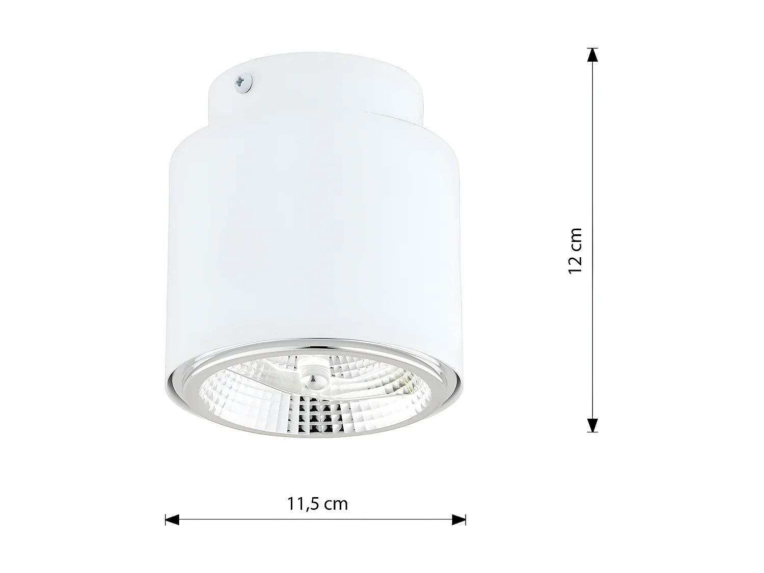 Spot Nano, Wit, 11,5x12x11,5 cm, Seven Design