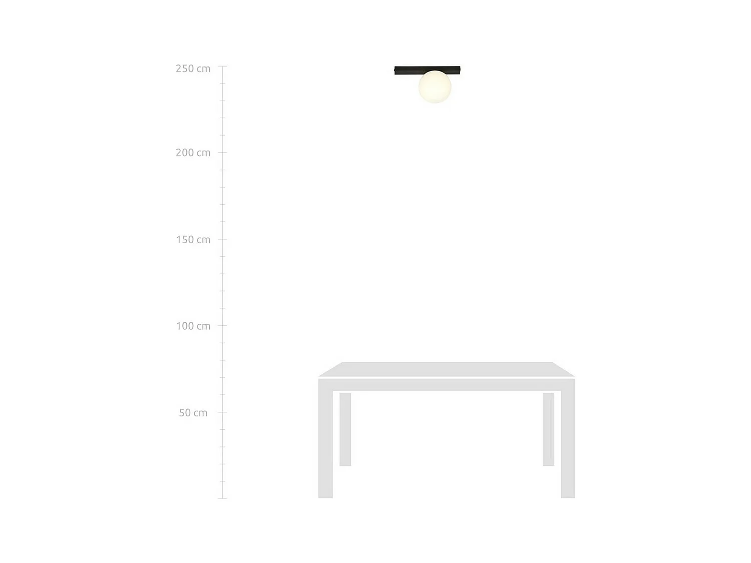 Lampada a Soffitto Fit, Nero, 30x17x14 cm, EPIKASA