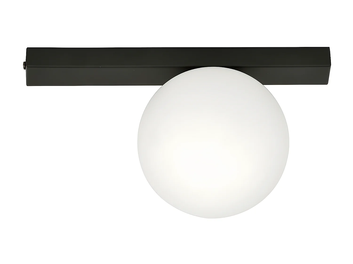 Plafonnier Fit, Noir, 30x17x14 cm, Seven Design