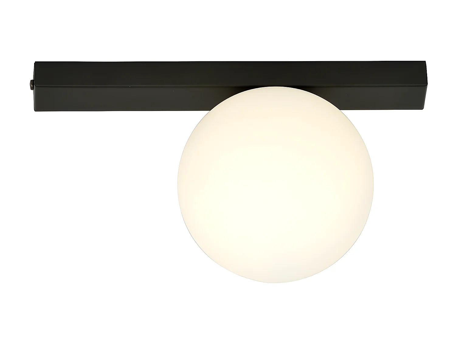 Plafonnier Fit, Noir, 30x17x14 cm, Seven Design