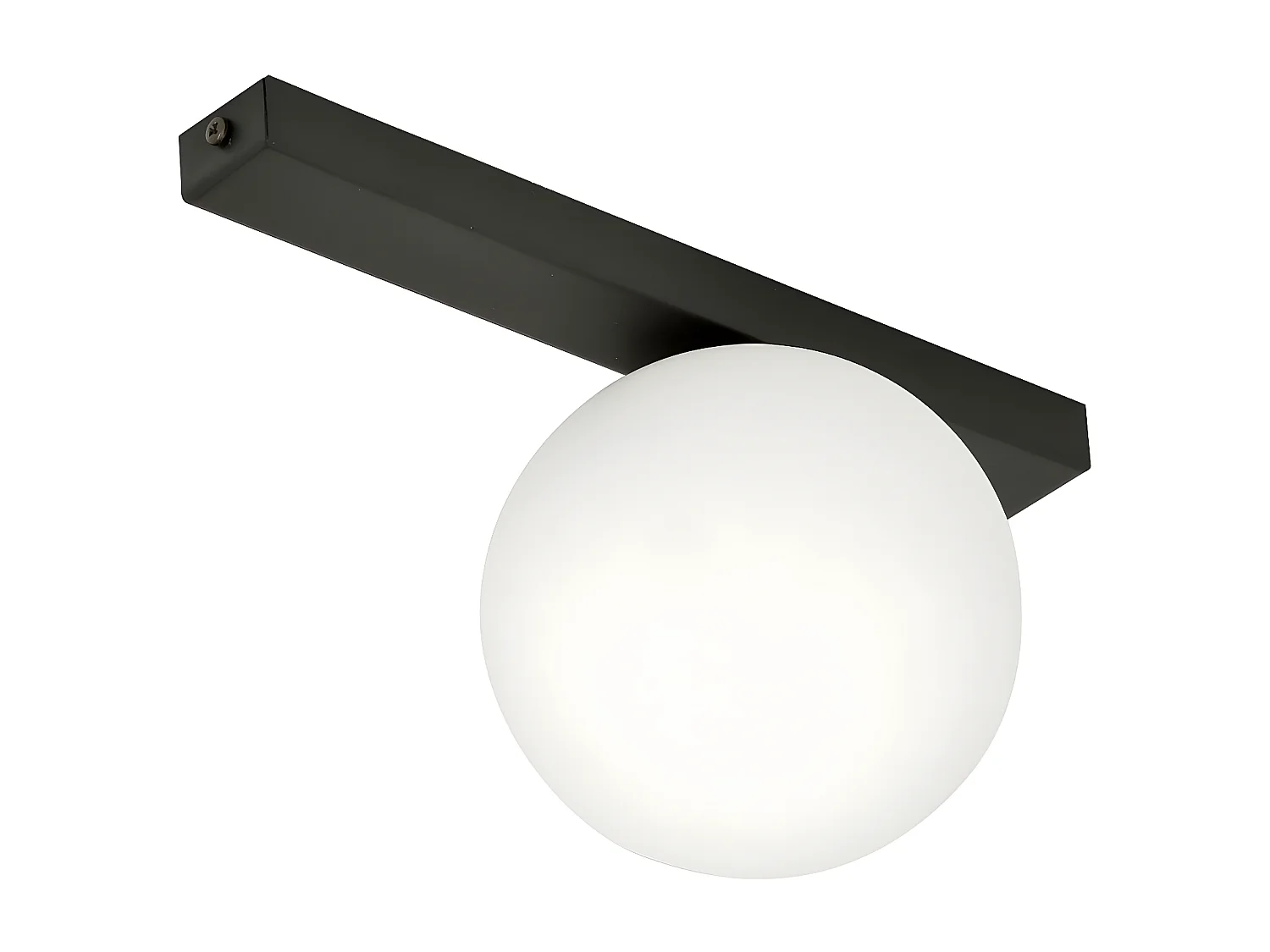 Plafonnier Fit, Noir, 30x17x14 cm, Seven Design